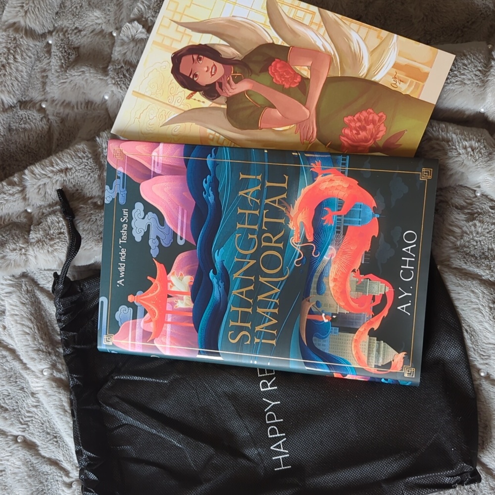 Shanghai Immortal by A.Y. Chao — Hardcover Book in Blue and Red